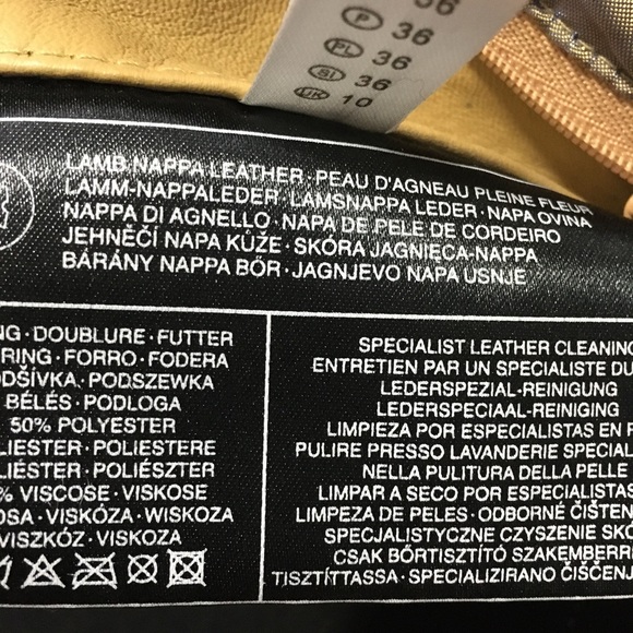 Your 6th sense lamb Nappa leather jacket Sz.UK 10 - Picture 6 of 7